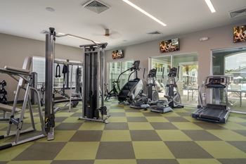 Cardio & Strength Training Equipment At The Fitness Center